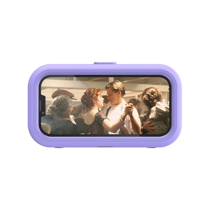 Bathroom Waterproof Punch-free Wall-mounted Touch Screen Anti-fog Cantilever Mobile Phone Bracket